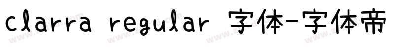 clarra regular 字体字体转换